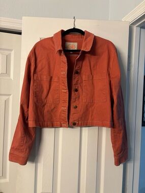 Women's Burnt Orange Cropped Jacket